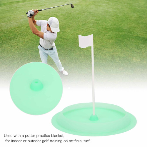 Coppa per buca del putter, Silicone+Plastica, Verde, 6,3 pollici 2