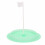 Coppa per buca del putter, Silicone+Plastica, Verde, 6,3 pollici 16