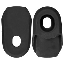 2 pezzi Copertura in silicone per manovella MTB 6.8x4cm Nero