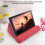 Supporto per tablet a cuscino rosso 24,5x16,5x12 cm. 12