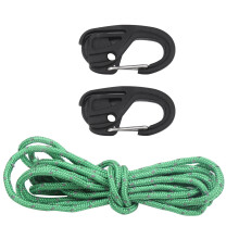 2 pièces de tendeur de corde, mousqueton en plastique de 20 g