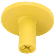 Tees de golf en caoutchouc jaune, base de 54 mm, corps de 16 mm