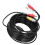 Câble CCTV 3-en-1, 20 m, noir ABS, BNC+RCA+DC 12