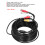 Câble CCTV 3-en-1, 20 m, noir ABS, BNC+RCA+DC 11