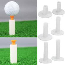 6 pièces porte-tee en caoutchouc de golf - Ensemble, hauteurs de 35 à 80 mm