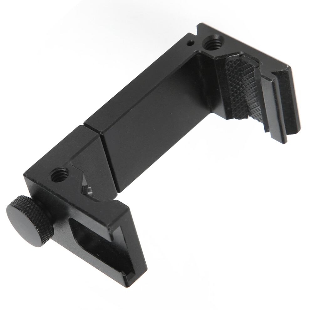 Mobile Phone Tripod Mount Clip Adjustable Phone Clamp With Cold Shoe For Fill Light 8211322958838