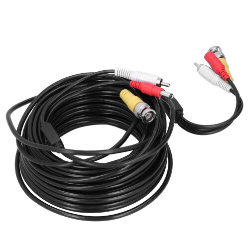 Cavo CCTV Portatile 3-in-1 da 10 m BNC RCA DC per DVR 1