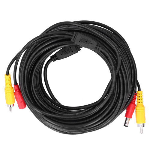 Câble CCTV 2-en-1 Vidéo et Alimentation RCA+DC 10 m 1