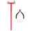 Archery Bow String Nocking Points Brass Buckle Clip Pliers T Shape Measurement Ruler Set 2