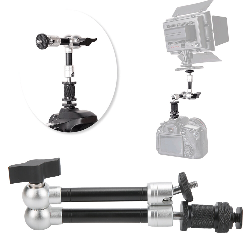 Camera 11In Aluminum Alloy Adjustable Friction Arm With Cold Shoe Mount And 1/4In Screw 4681322959342