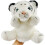Marionnette à main tigre - 100% coton PP, blanc/jaune 2
