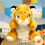 Marionnette à main tigre - 100% coton PP, blanc/jaune 1