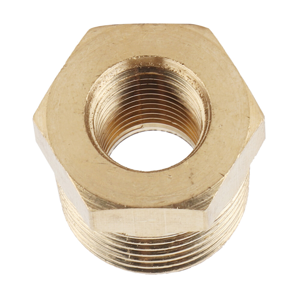 Brass Pipe Reducer Adapter Npt Bushing Fitting 3/8In Male To 1/8In Female For Water Fuel Gas Oil 8761322961005