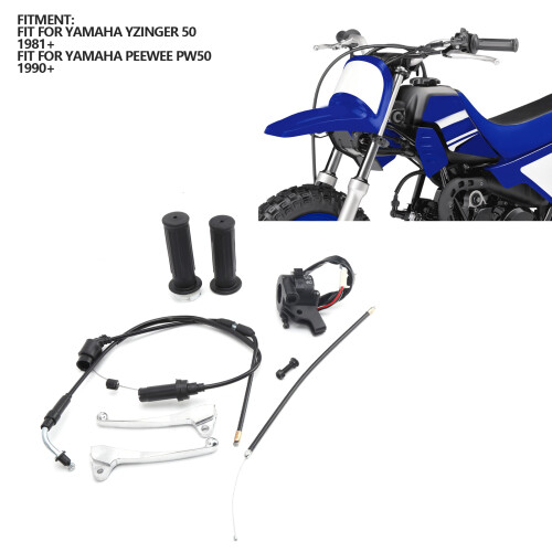 Kit de poignée d'accélérateur ABS+PVC pour YZinger 50/PW50 50cc 2