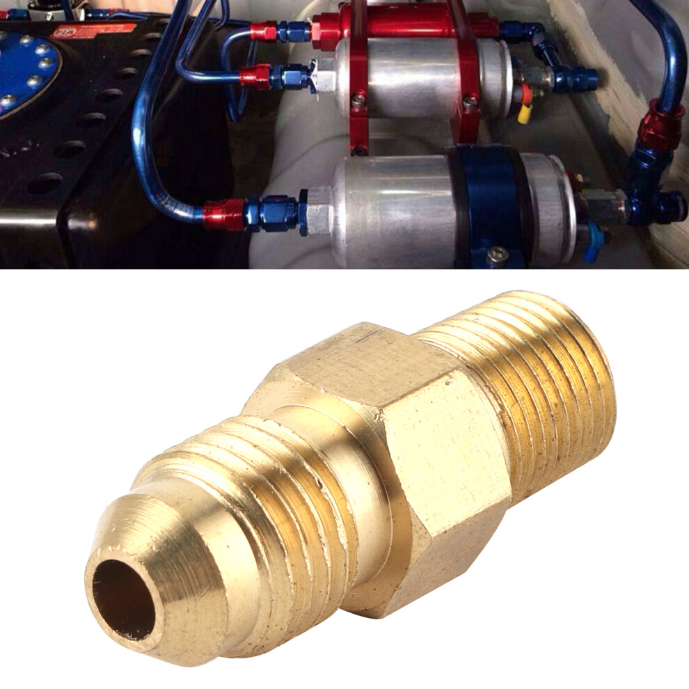 Brass Oil Gas Fitting Coupler Straight An4 Male To 1/8In Male Npt Adaptor Connector 8781322961027