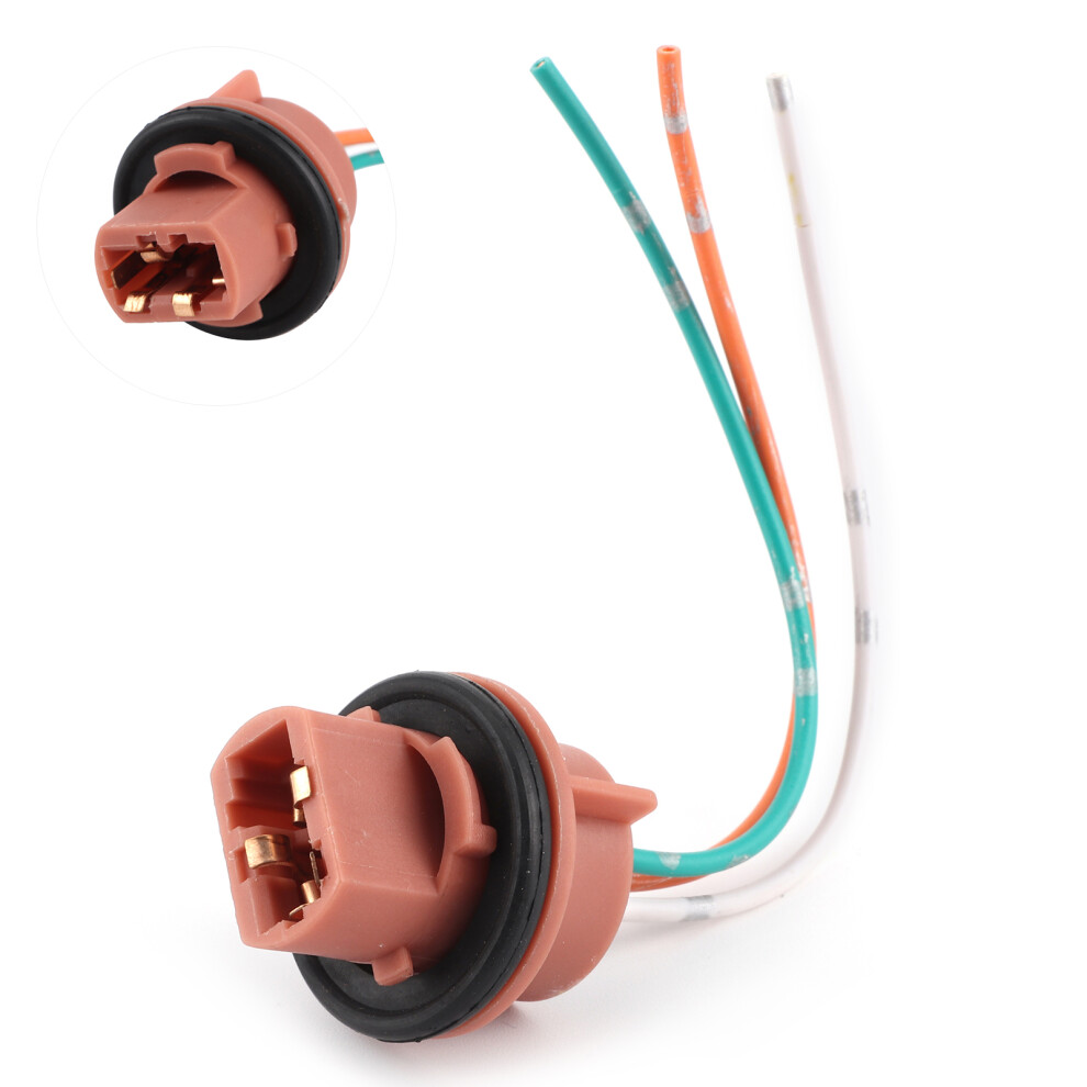 7443 Bulb Socket Brake Lamp Bulb Plug Copper Core Wire Dual Filament Plug And Play Light 4601322962487