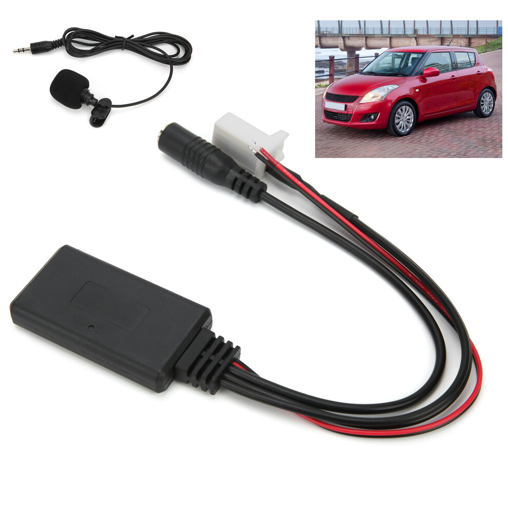 Bluetooth Audio Aux Input Adapter Microphone Handsfree Wiring Fit For Suzuki Swift/Vitra/Jimni 7891322962090