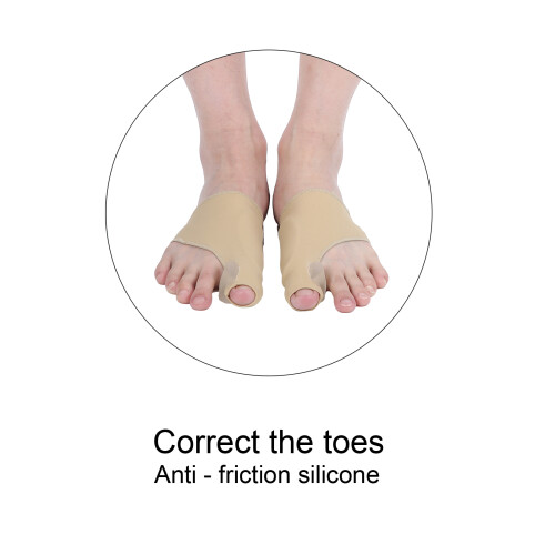 1 paire de correcteurs Hallux Valgus 9,5  8,5 cm en silicone 2