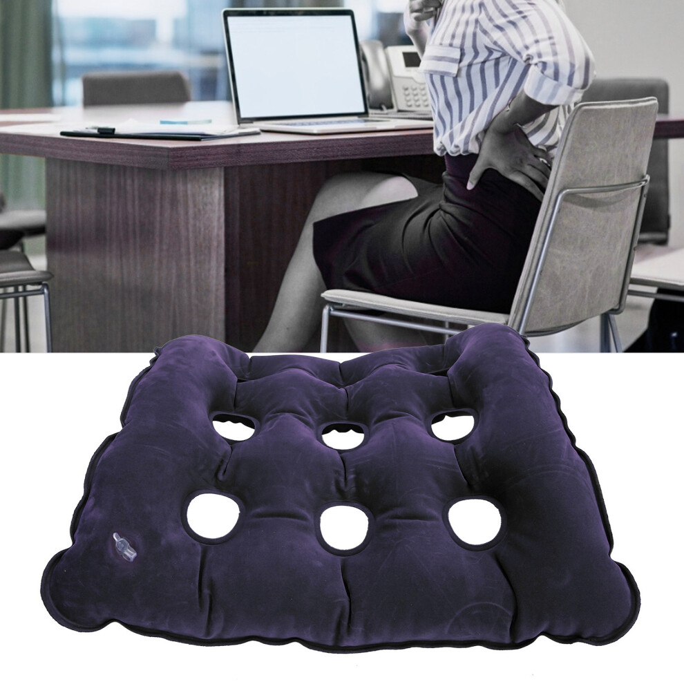 AntiBedsore Cushion Inflatable Chair Cushion for Elderly Bedridden Patient with Pump(Royal Blue )