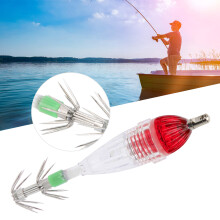 Appât lumineux LED pour hameçon de calmar 85x18mm rouge 25mAh