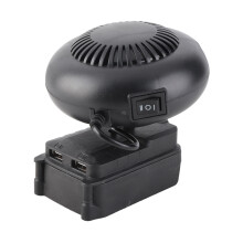 Car Heater Small Portable Office Bathroom Smart Thermostat 170W 2 Levels Adjustable for 18V 5pin WA3551 Li Ion Battery