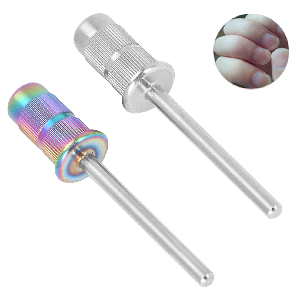 Nail Art Mandrel Bit Stainless Steel Nail Drill Bits Manicure Tool Accessory for Sanding Band