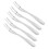 5Pcs Stainless Steel Fruit Fork MultiPurpose Dessert Fork with Handle for Party Kitchen 16