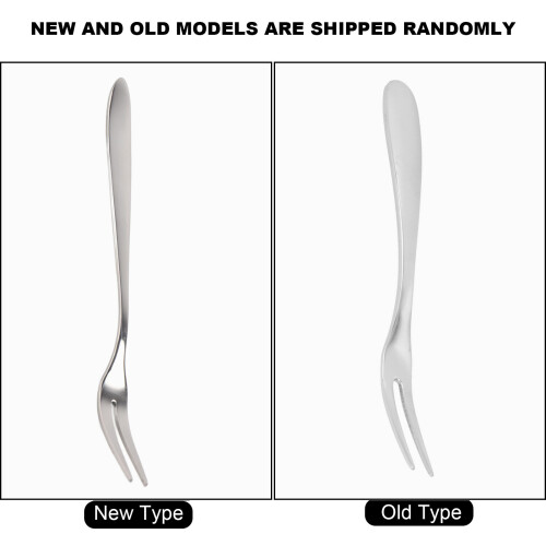 5Pcs Stainless Steel Fruit Fork MultiPurpose Dessert Fork with Handle for Party Kitchen 2