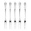 5Pcs Stainless Steel Fruit Fork MultiPurpose Dessert Fork with Handle for Party Kitchen 9