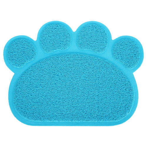Tapis PVC en forme de patte, bleu ciel, 39  29,5 cm, 220 g 1
