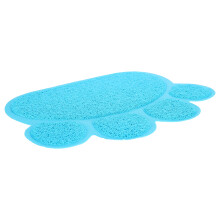 Tapis PVC en forme de patte, bleu ciel, 39 29,5 cm, 220 g