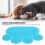 Tapis PVC en forme de patte, bleu ciel, 39  29,5 cm, 220 g 7