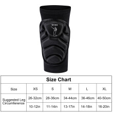 Genouillères en spandex, Tailles XS-XL, Poids 0,14 kg