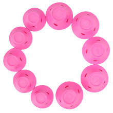 Bigoudis en caoutchouc rose sans chaleur sans pince taille unique