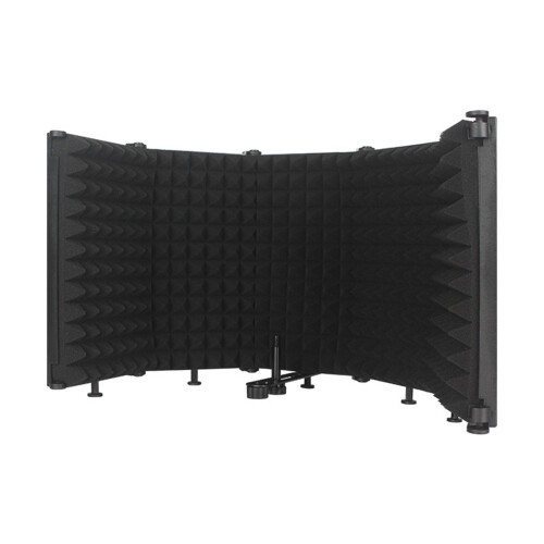 Foldable Adjustable Sound Absorbing Vocal Recording Panel Portable Isolation Microphone Shield Sound-proof Plate 2