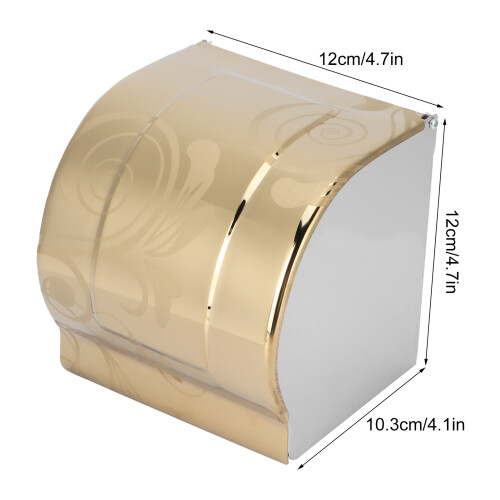 Porte-rouleau doré 12x10.3x12cm 390g 2