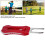 Modello Strumento per divot a forchetta da golf, Dimensione 12 cm, Rosso, 29 g 9