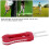 Modello Strumento per divot a forchetta da golf, Dimensione 12 cm, Rosso, 29 g 3