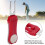 Modello Strumento per divot a forchetta da golf, Dimensione 12 cm, Rosso, 29 g 6