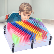 Pin Art Toy 3D Plastic Board Hand Print Model Cloning Colorful Changeable Kids Creative Gift M