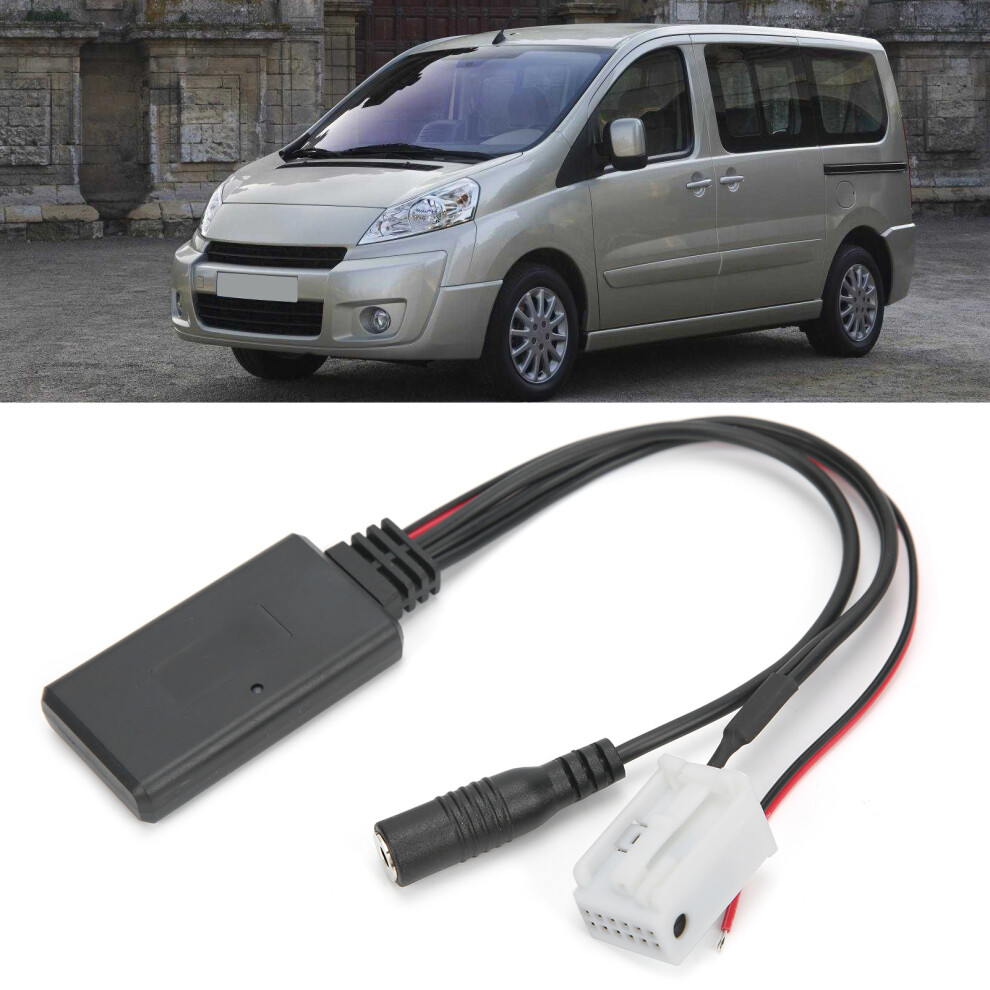 12Pin Car Radio Rd4 Bluetooth Music Aux Phone Call Handsfree Mic Adapter Fit For Peugeot 6921322972568