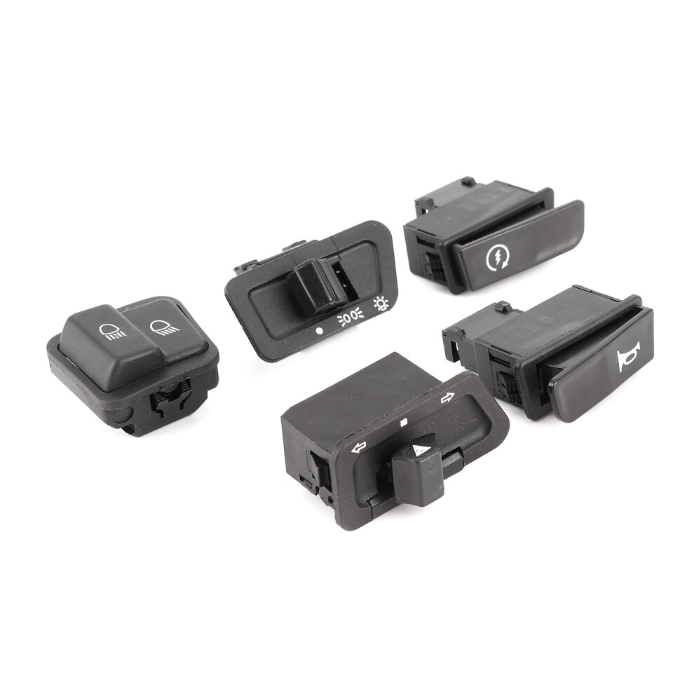 5Pcs Motorcycle Starter High Low Beam Headlighthorn Turn Signals Button Kit Fit For Gy6 125Cc 9381322972888