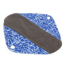 Wischbare Bambuskohle-Menstruationstampon Wiederverwendbar Wasserdicht 19x21cm