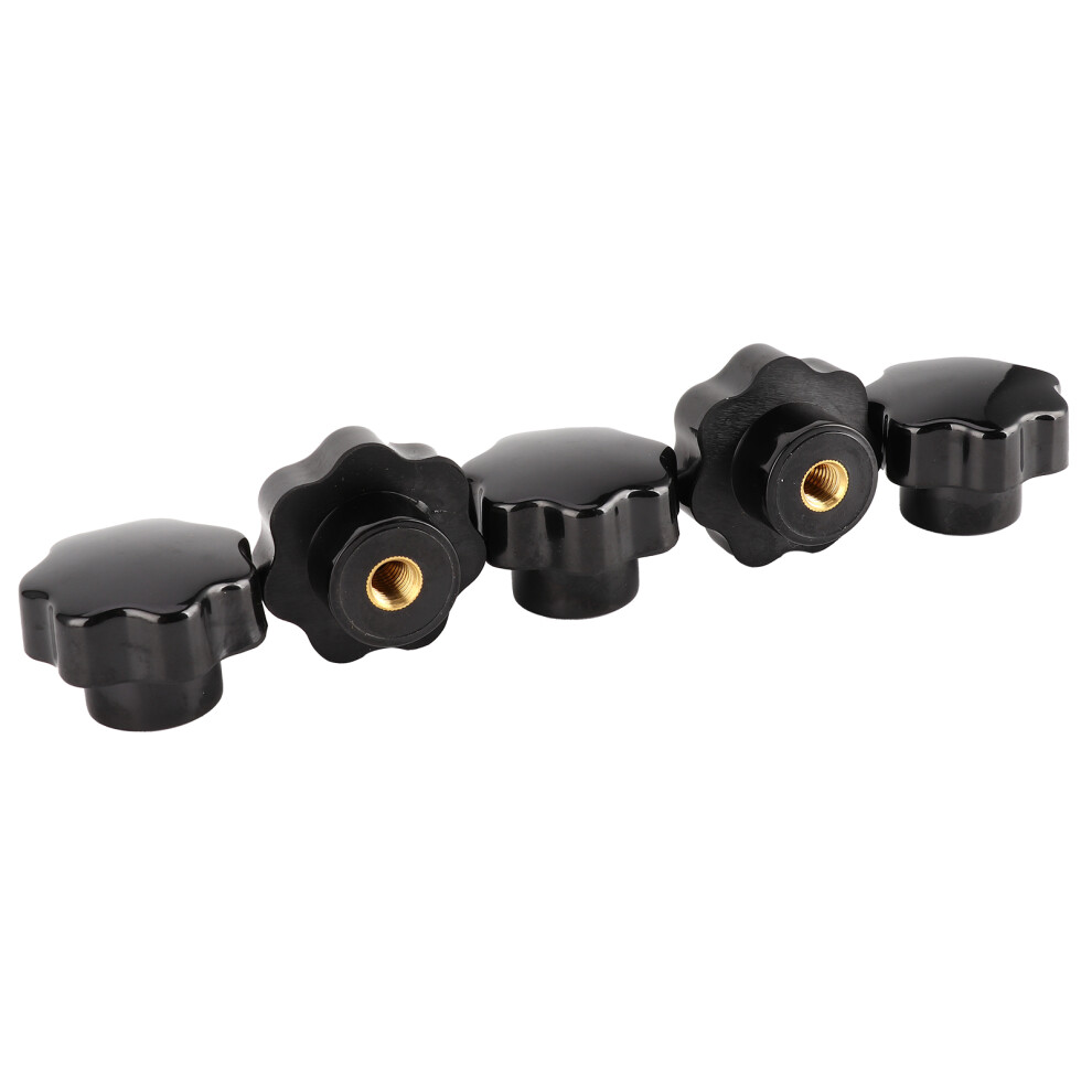 5Pcs Nuts Knob Grip Handles 7-Star With Brass Core For Industrial Equipment Toolm10x50 5071322974664