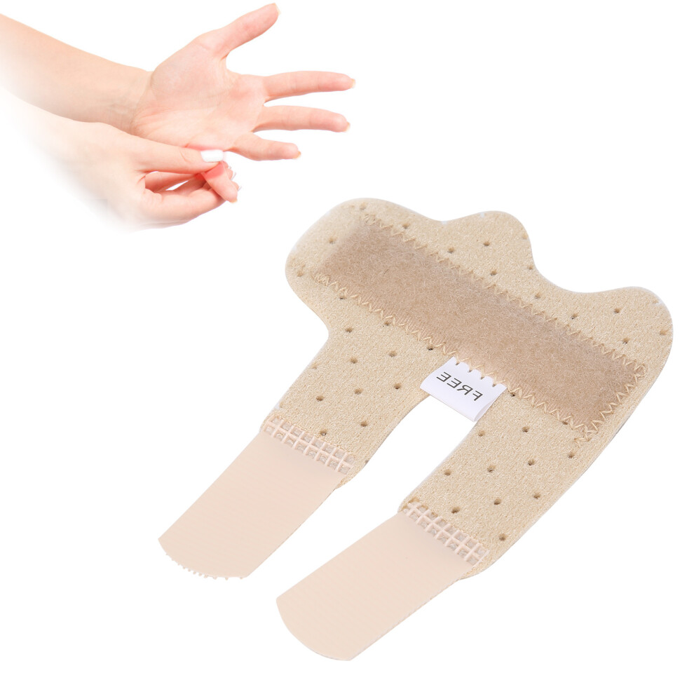 Finger Splint Brace Finger Sprain Fracture Fixation Support for Index Middle Ring Finger (Skin Color)