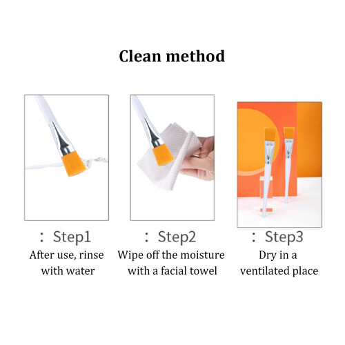 10PCS Face Mask Brush Applying Sleeping Mask Soft Applicator Brushes Plastic Handle 2