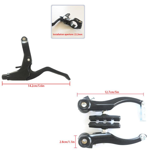 2 paires de freins en V pour VTT - aluminium 2