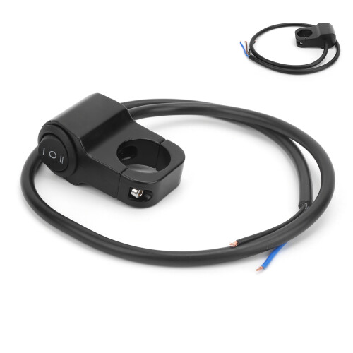 Interrupteur de guidon 7/8 po LED 12 V noir ATV/UTV 2