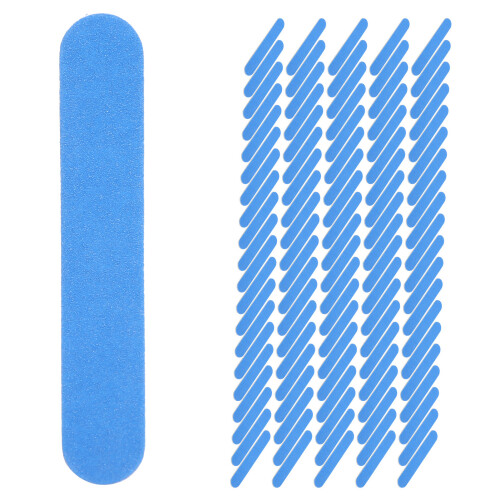 100 pièces de lime à ongles double-face, 8,5 cm / 3,3 po bleu 1