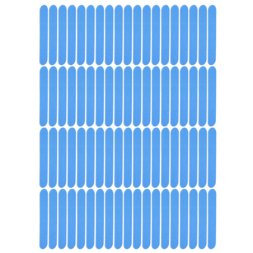 100 pièces de lime à ongles double-face, 8,5 cm / 3,3 po bleu 2